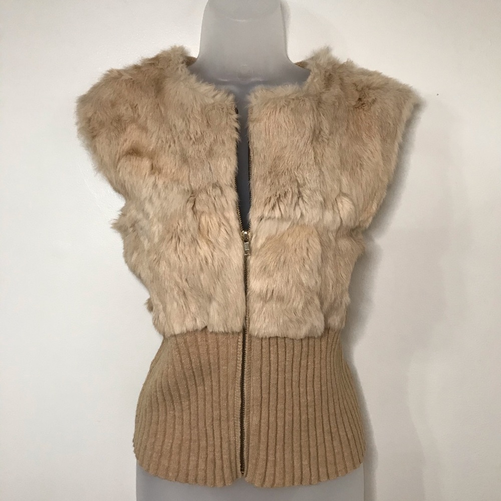 Arden B Faux fur vest, size Medium